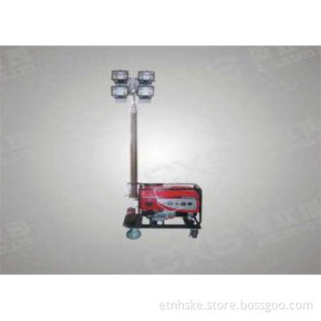 2kw Gasoline / Diesel Light Tower , Portable 4 * 500w Explo